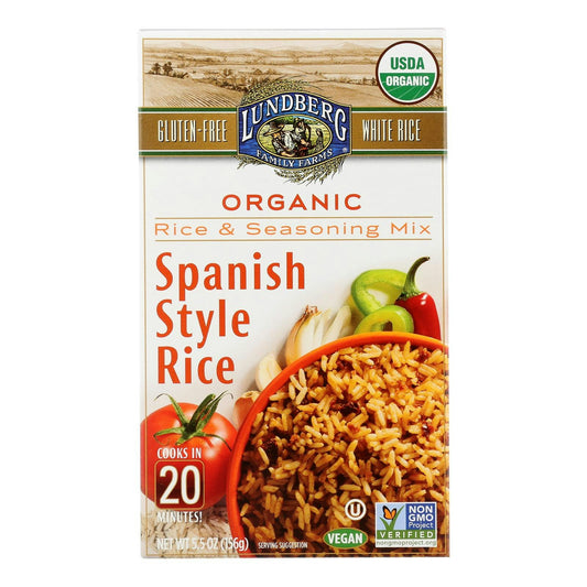 Lundberg Family Farms - Rice and Seasoning Mix - Spanish Style 5.50 oz (Pack of 6)