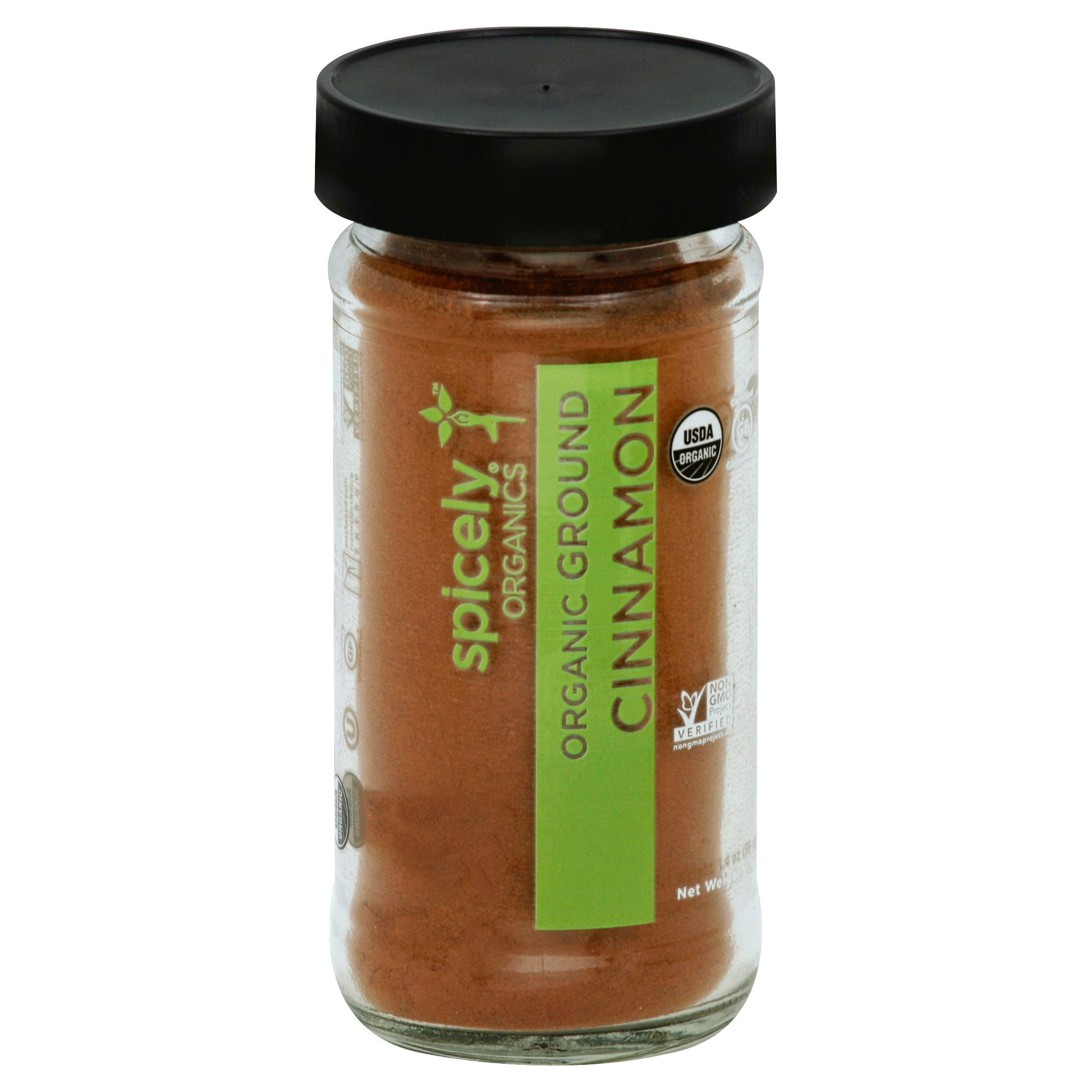 Spicely Organics Spice Cinnamon Ground Jar
