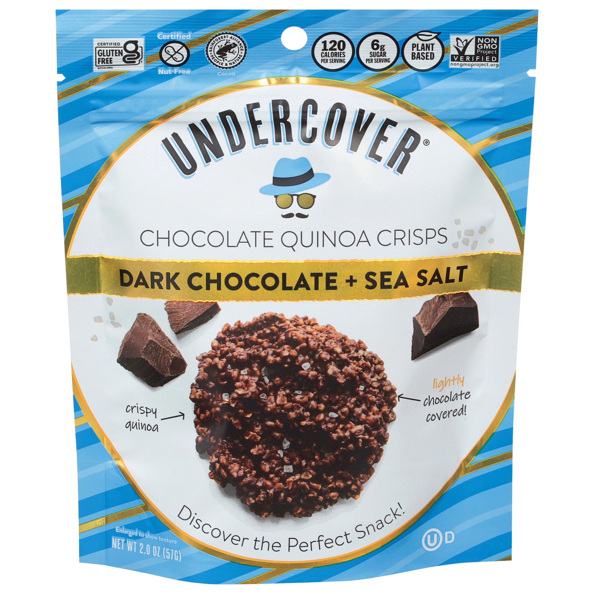 Undercover Quinoa Bites Quinoa Dark Chocolate Sea Salt 2 oz (Pack Of 12)