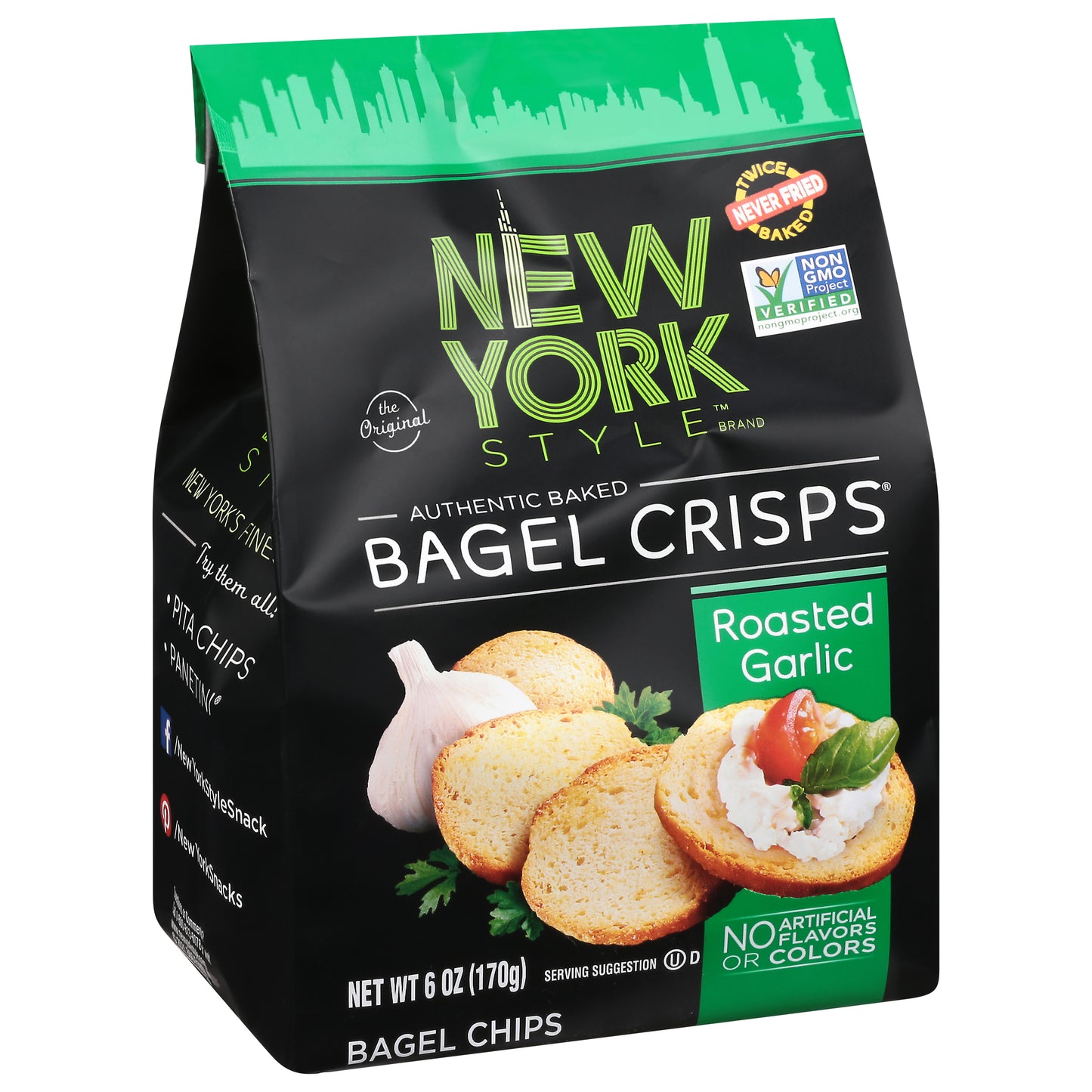 New York Style Bagel Crisp Garlic 6 oz (Pack Of 6)