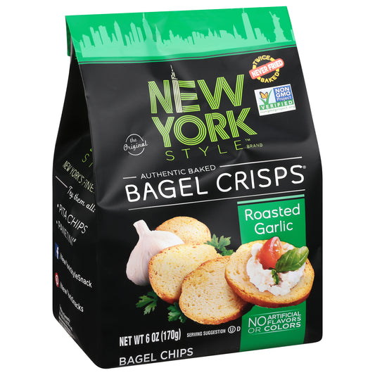 New York Style Bagel Crisp Garlic 6 oz (Pack Of 6)