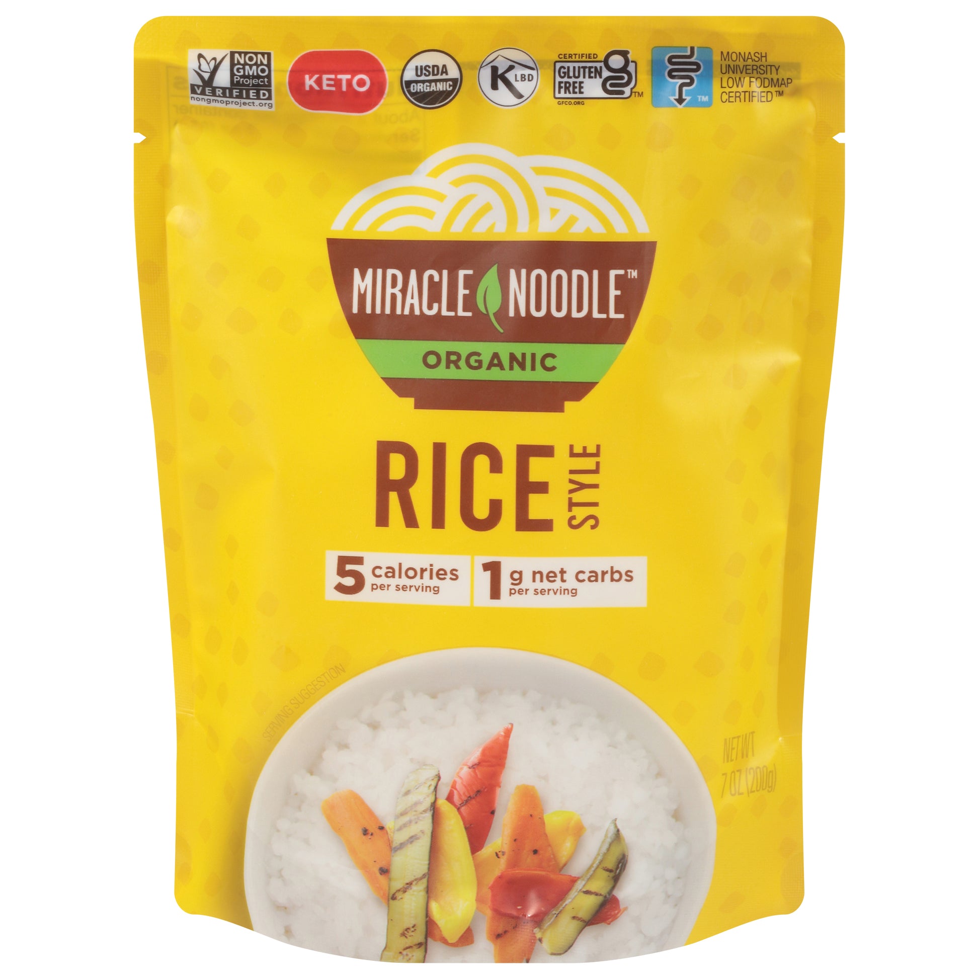 Miracle Noodle Rice RTE Organic 7 Oz (Pack Of 6)