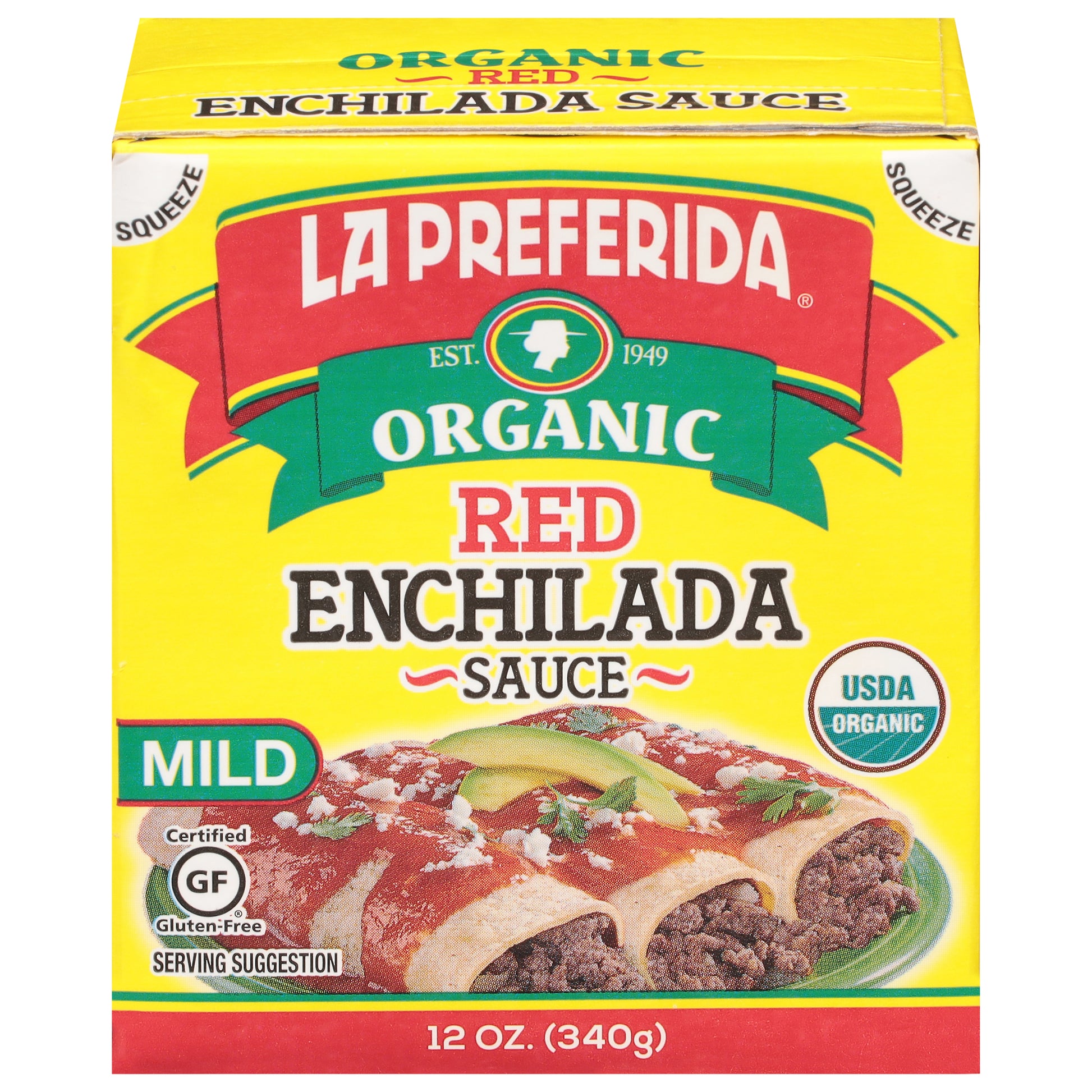 La Preferida Enchilad Sauce Red Tetra 12 Oz (Pack Of 10)
