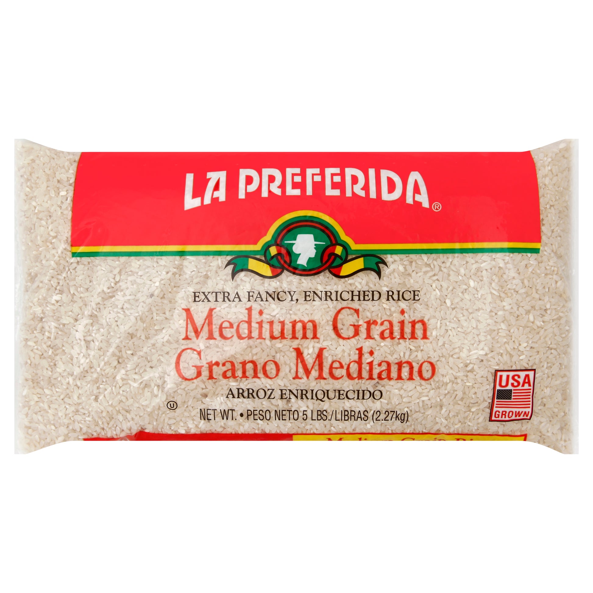 La Preferida Rice Medium Grain Poly 5 Lb (Pack Of 6)