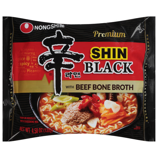 Nong Shim Noodle Bag Shin Ramyun Black 4.58 Oz (Pack Of 10)