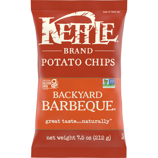 Kettle Foods Chip Potato Barbeque 7.5 oz (Pack Of 12)