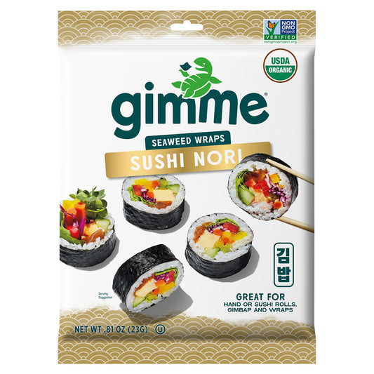 Gimme Seaweed Nori Wrap Organic 0.81 oz (Pack Of 12)