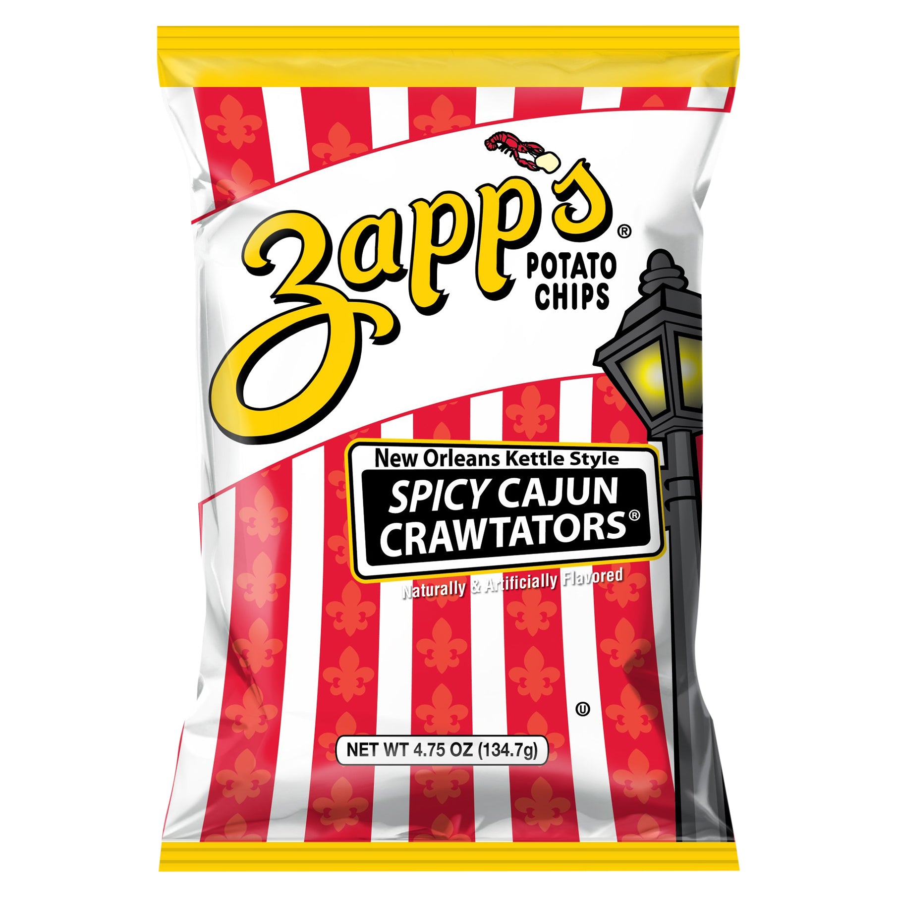 Zapps Chips Spicy Cajun 4.75 oz (Pack Of 12)