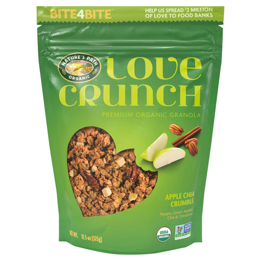 Natures Path Granola Love Crunch Organic Apple Chia Crumble 11.5 Oz (Pack of 6)
