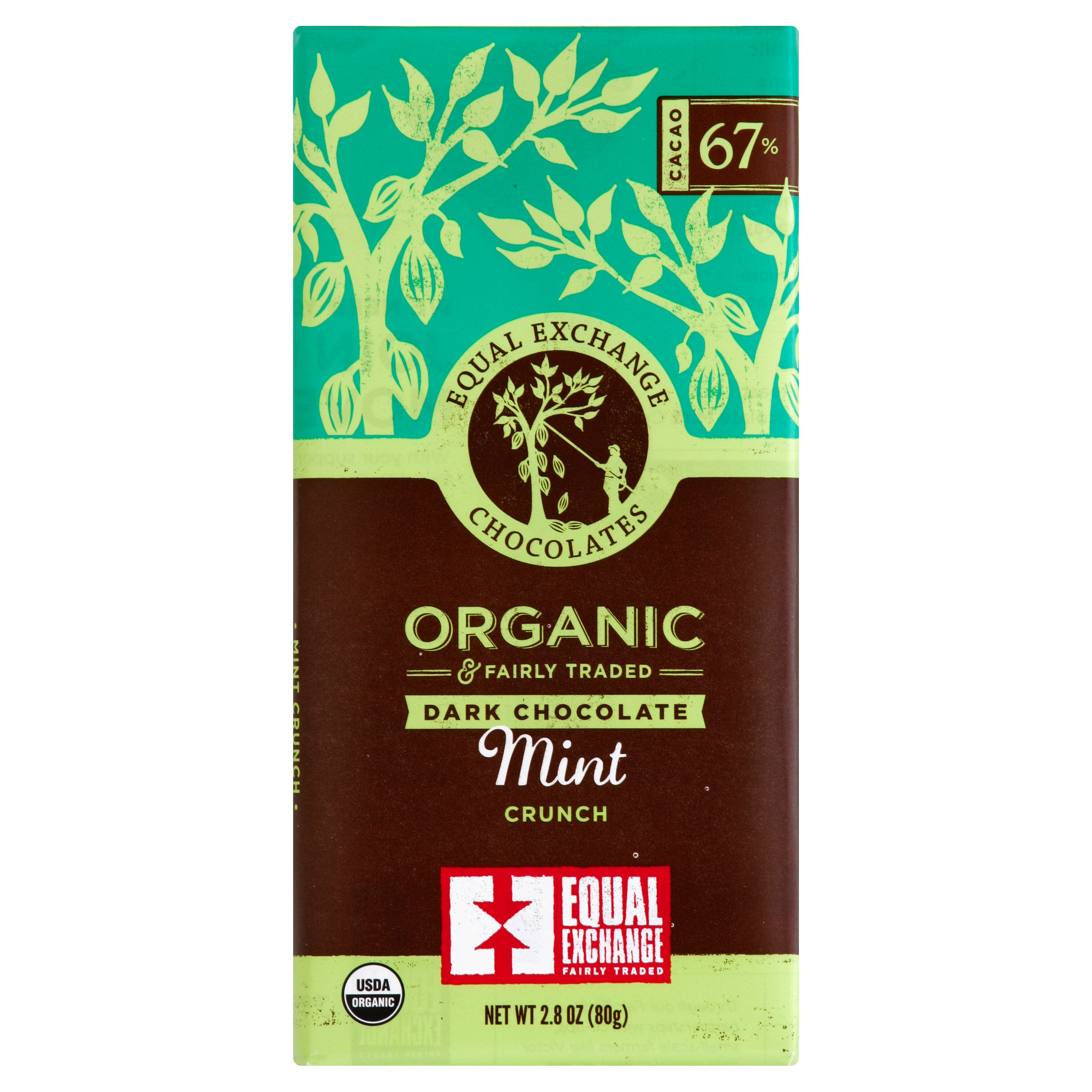 Equal Exchange Chocolate Bar Mint W Crunch Organic