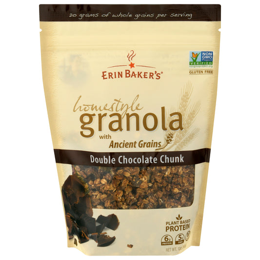 Erin Bakers Granola Homestyle Double Chocolate Chunk 12 oz (Pack Of 6)