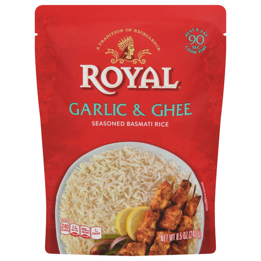 Royal Rice Garlic & Ghee 8.5 oz (Pack of 6)
