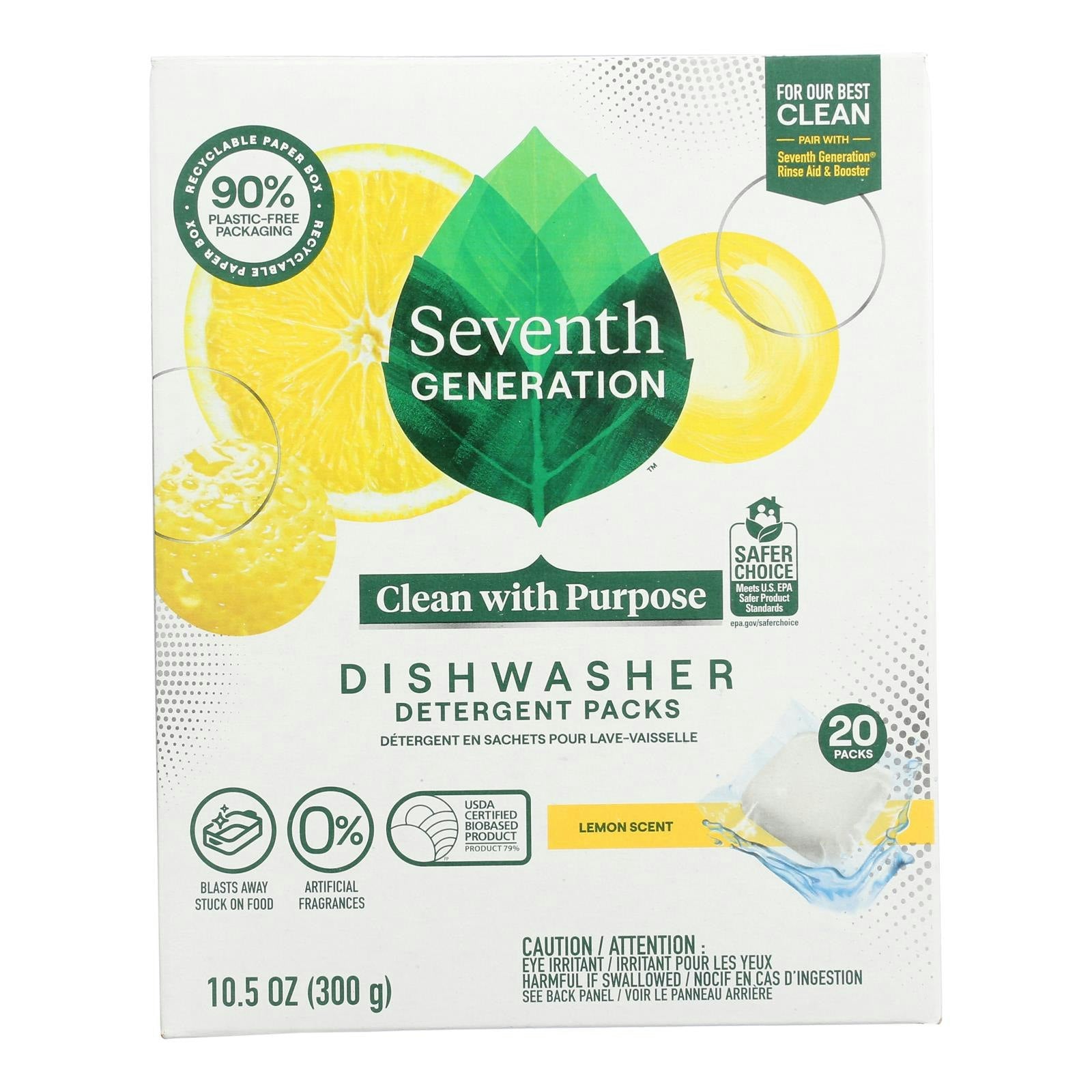 Seventh Generation Autodish Packs Lemon