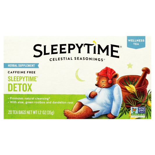 Celestial Seasonings Tea Wellness Sleepytime Detox 20 Bag (Pack of 6)