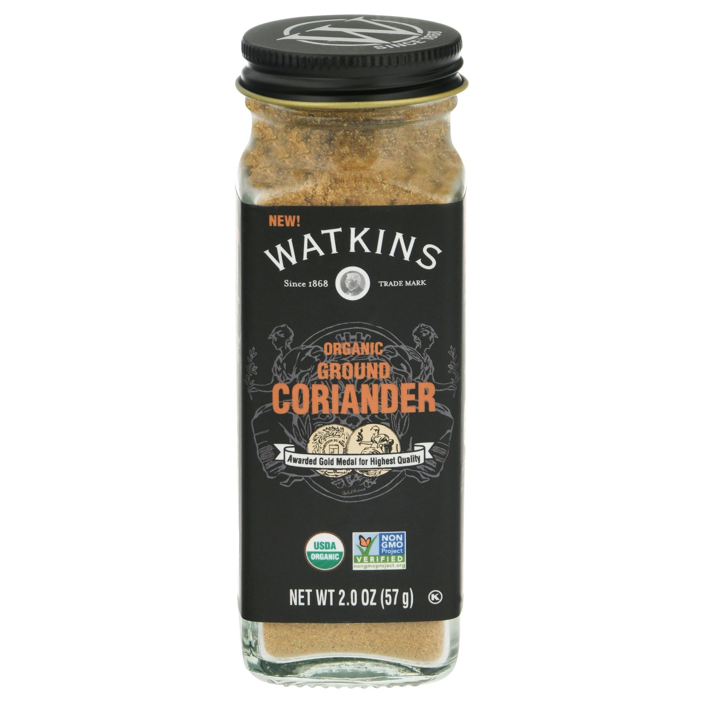 Watkins Coriander Ground Organic 2 Oz Pack of 3