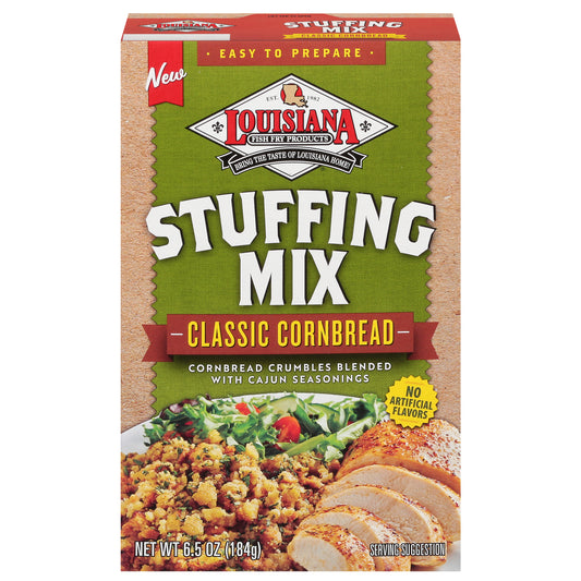 Louisiana Fish Fry Stuffing Classic Cornbread Mix 6 oz (Pack Of 6)