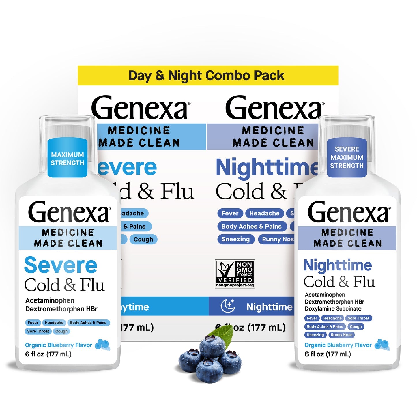 Genexa Severe Daytime + Nighttime Cold & Flu Combo