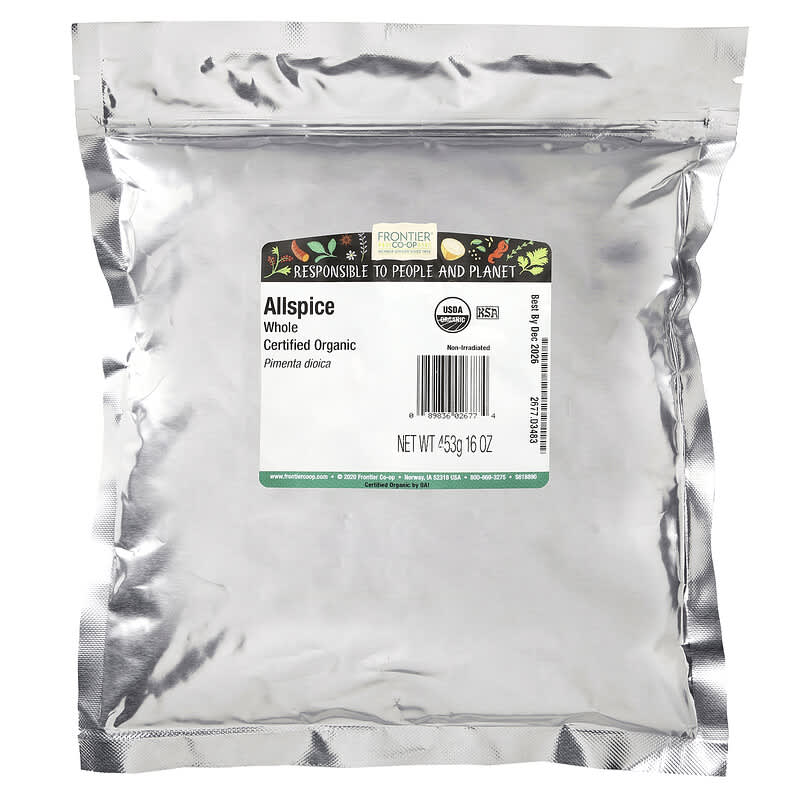 FRONTIER BULK (Pack of 3) Frontier Bulk Organic Whole Allspice 16 Oz