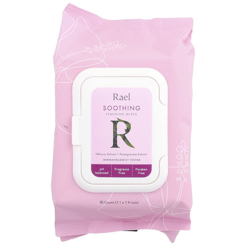 RAEL (Pack of 8) Rael Feminine Soothing Wipes Personal Care 30 Each