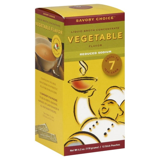 Savory Ch Broth Liq Cncntrt Vgtbl 12stk Rdcd S - 4.2 Oz (Pack of 12)