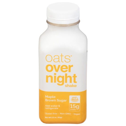 Oats Overnight Shake Oats Maple Brown Sugar 2.2 oz (Pack Of 10)