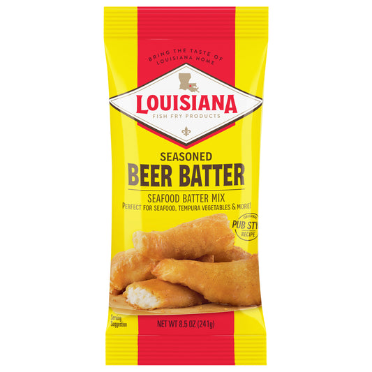 Louisiana Fish Fry Mix Beer Batter 8.5 oz (Pack Of 12)