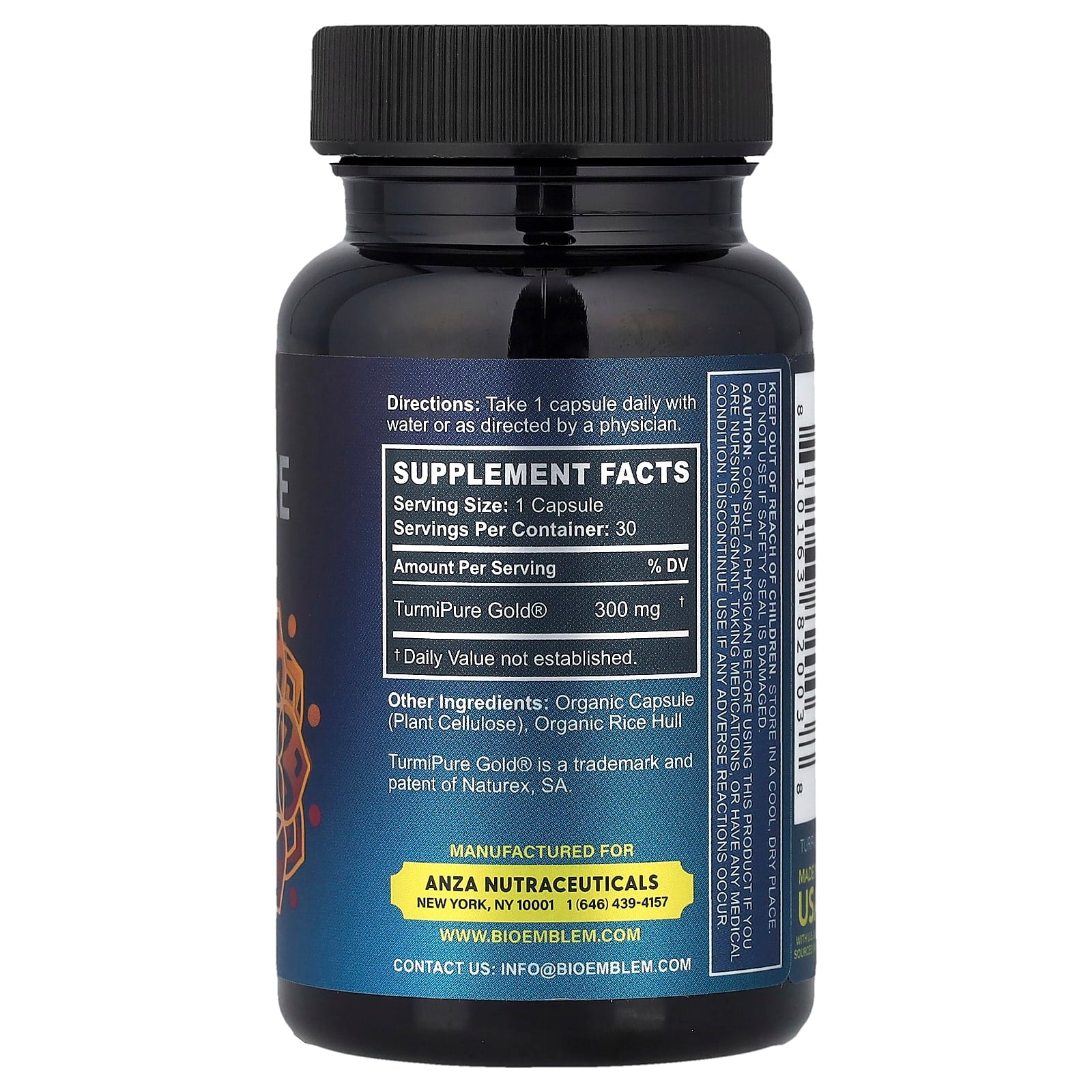 BIOEMBLEM (Pack Of 3) Bioemblem Turmipure Gold 30 Vegetarian Capsules