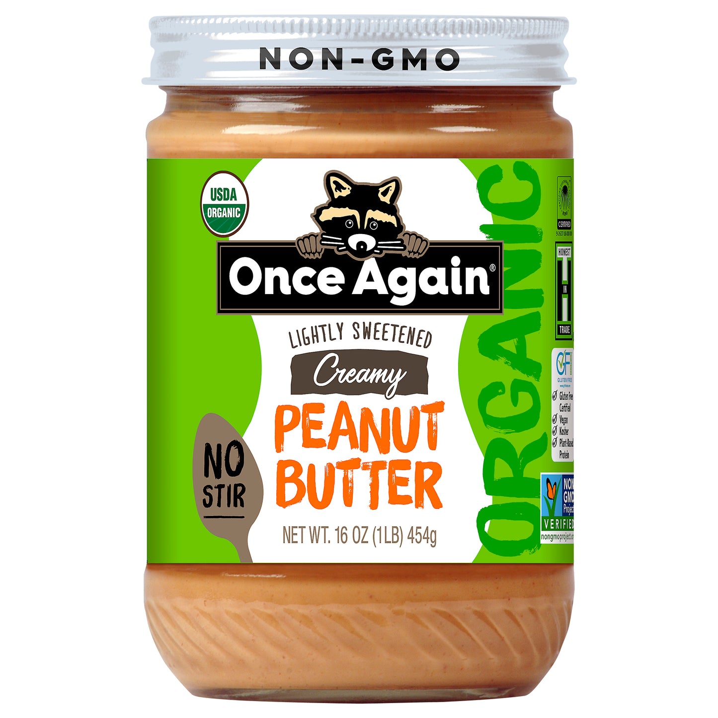 Once Again Butter Pnut No Stir Organic 16 Oz (Pack Of 6)