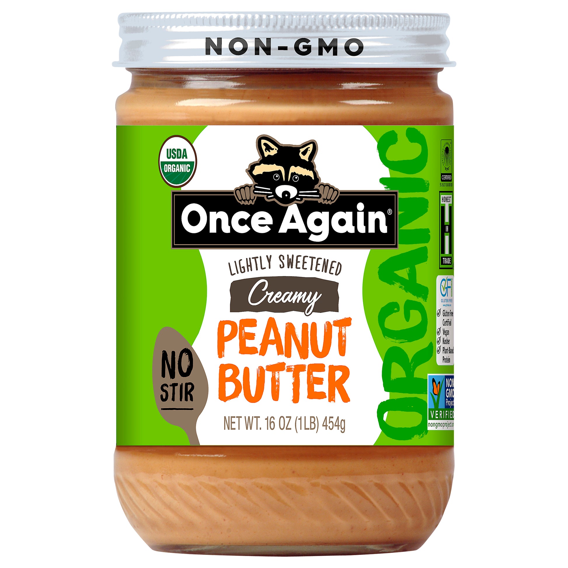 Once Again Butter Pnut No Stir Organic 16 Oz (Pack Of 6)