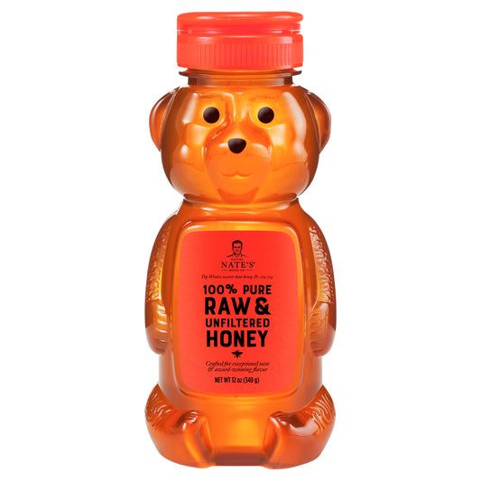 Nature Nates Honey 100% Raw Unfiltered 12 oz (Pack Of 6)