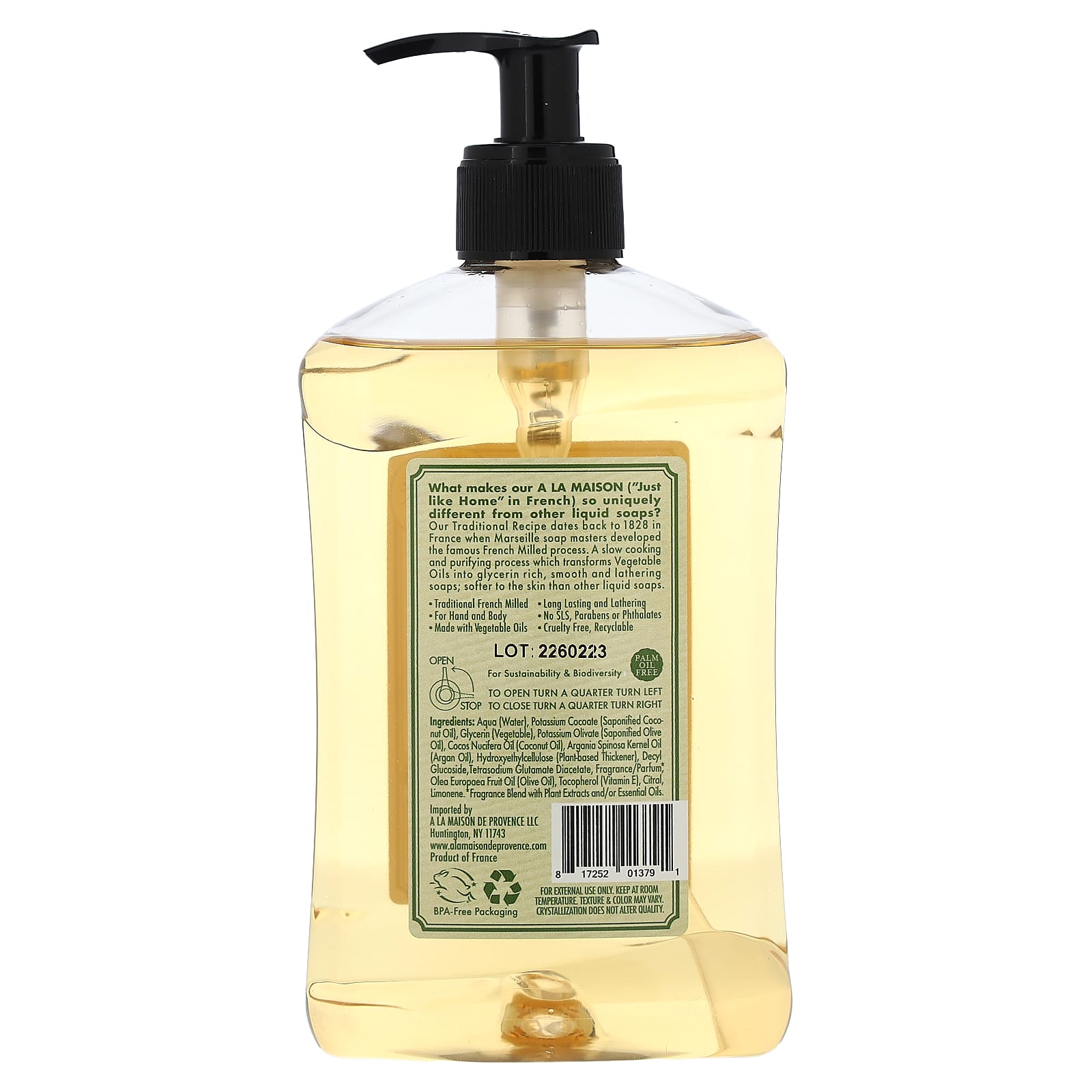 A LA MAISON (Pack Of 8) A La Maison Soap Liquid French Rosemary Mint 16.9 Fl Oz