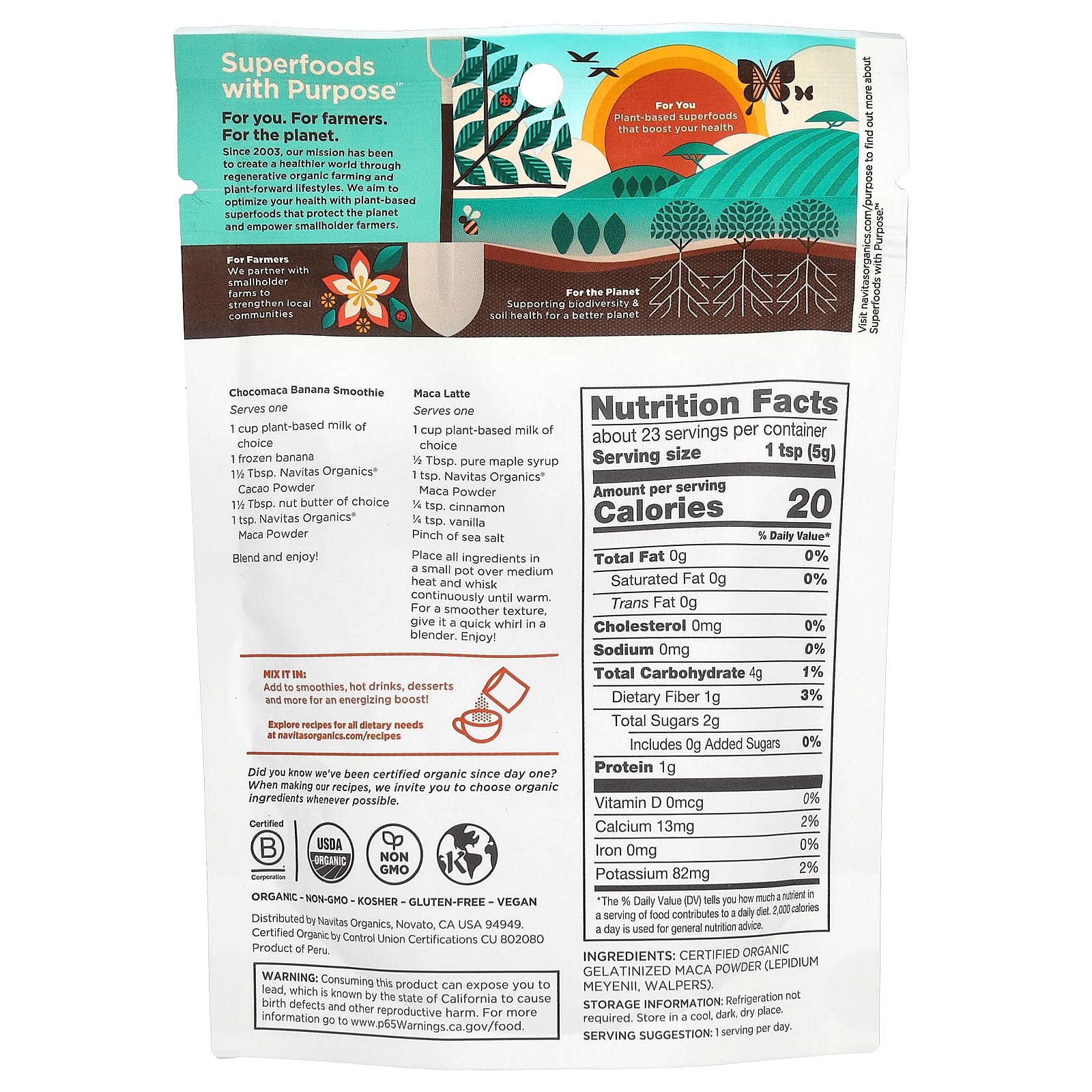 NAVITAS (Pack Of 4) Navitas Maca Powder Organic 4 Oz