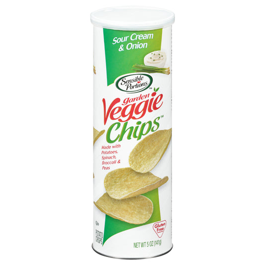 Sensible Portions Chip Garden Veggie Sour Cream Can 5 oz (Pack Of 12)