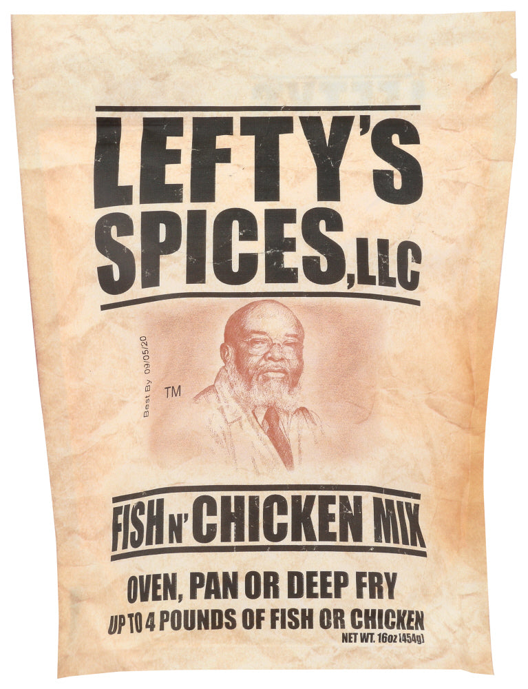 Leftys Flour Seasoning Fish Chicken Rub