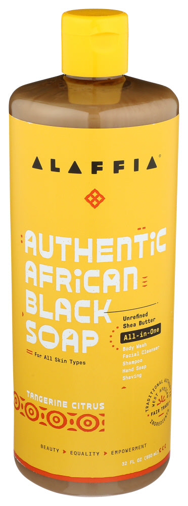 ALAFFIA (Pack of 5) Alaffia Black Soap Bath & Body Wash Tang Citrus 32 Fl Oz