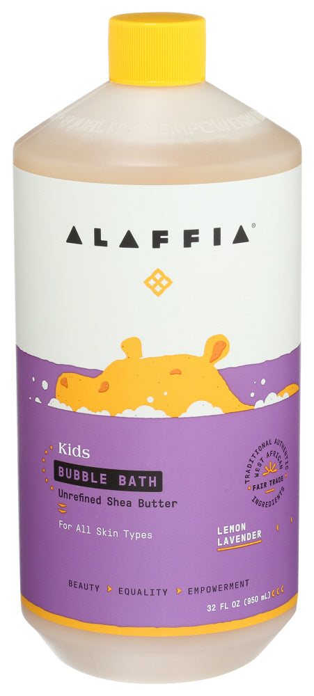ALAFFIA (Pack of 5) Alaffia Bath Bubble Shea Lemongrass Lavender 32 Fl Oz