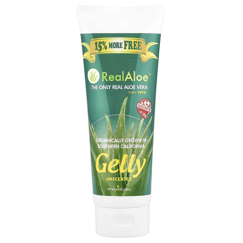 REAL ALOE (Pack of 12) Real Aloe Aloe Vera Gelly Unscented Gel 6.8 Oz