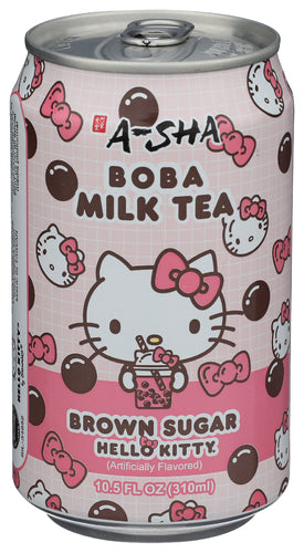 A-Sha Boba Tea Kittty Brown Sugar RTD Beverage