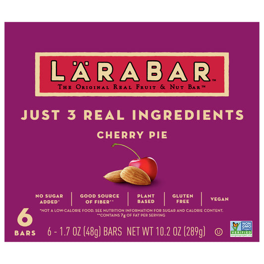 Larabar Bar Cherry Pie 6 Pieces 10.2 Oz (Pack Of 8)