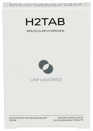 H2TAB (Pack of 2) H2Tab Hydrogen Unflavored Herbal Supplement Tablets 30 Tablets