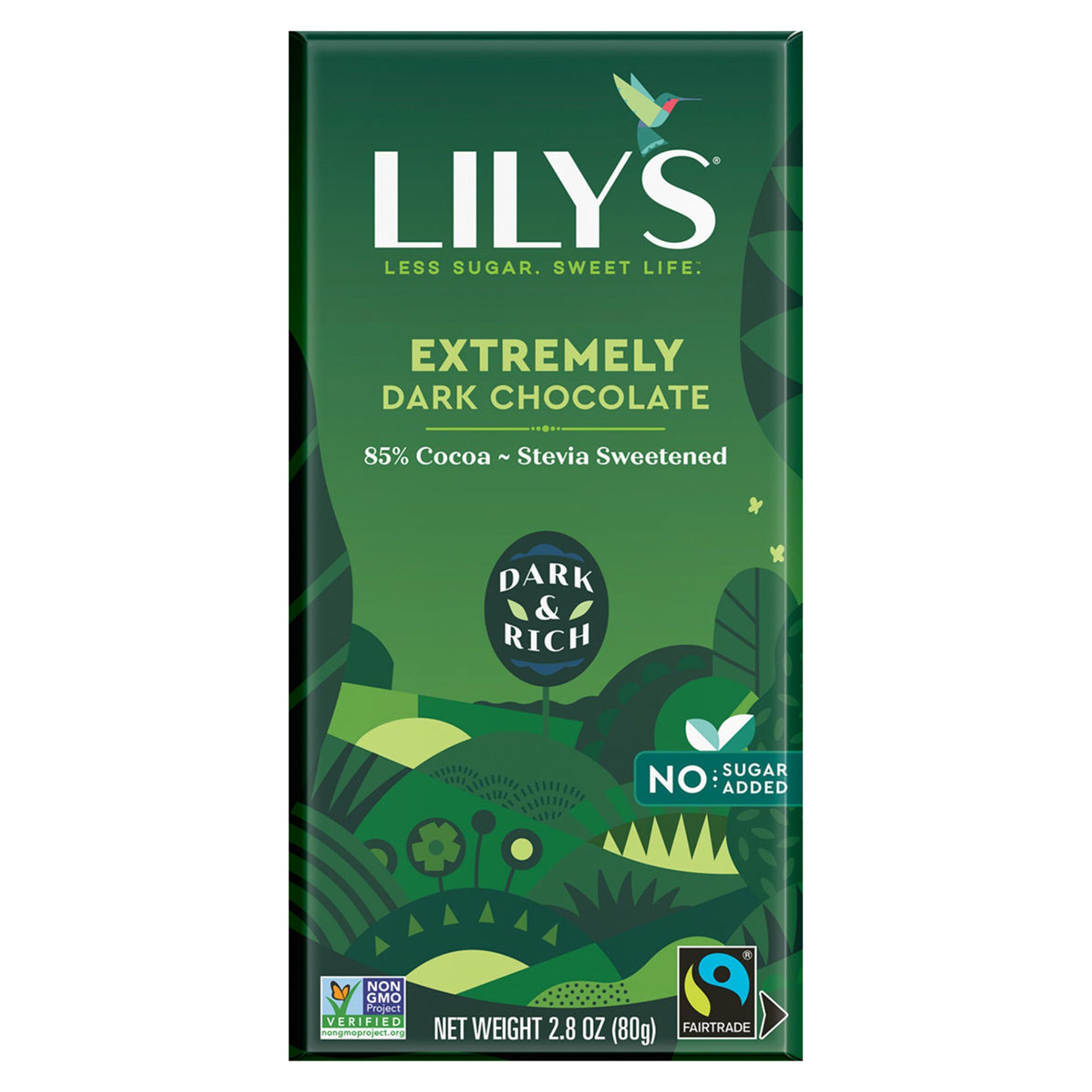 Lily's Chocolate Bar Extremely Dark 85