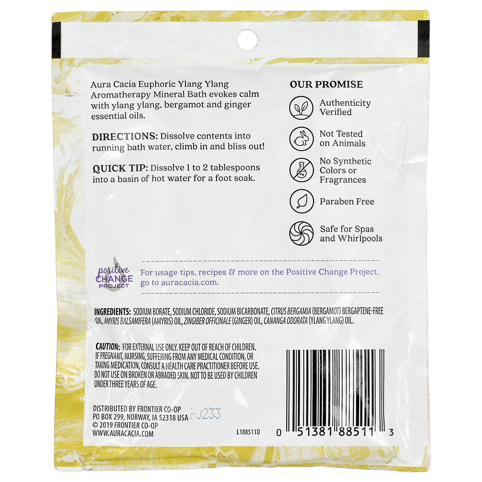 AURA CACIA (Pack Of 12) Aura Cacia Bath Mineral Euphoria Ylang Ylang 2.5 Oz