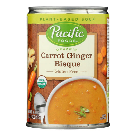 Pacific Foods - Bisque Carrot Ginger 16.3 oz (Pack of 12)