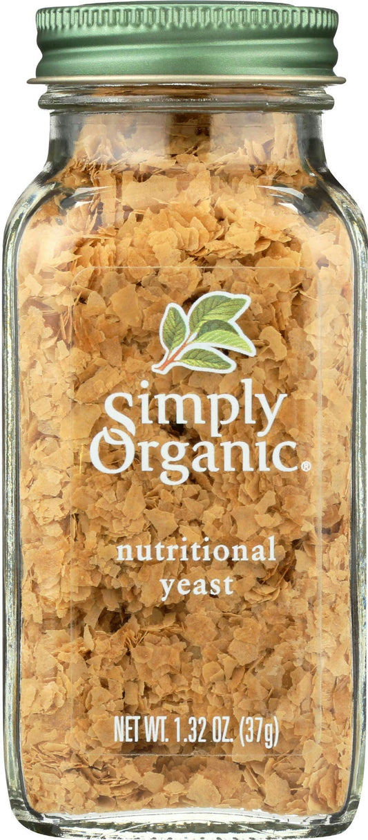 Simply Organic Nutritional Yeast Seasoning 1.32 Oz Pack of 6