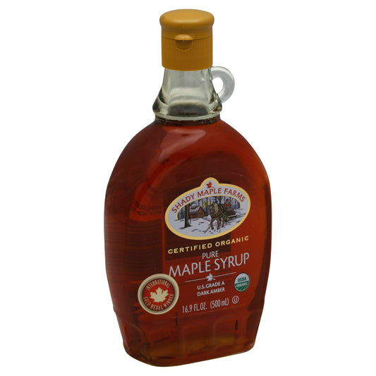 Shady Maple Farm Syrup Amber Rich Taste Organic 16 Oz Pack of 12