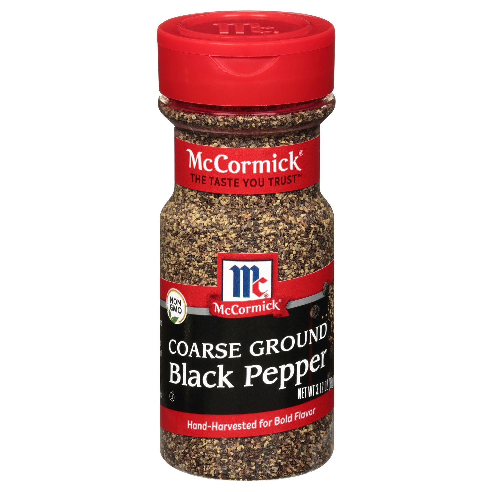 Mc Cormick Spice Pepper Black Coarse Ground 3.12 Oz Pack of 12