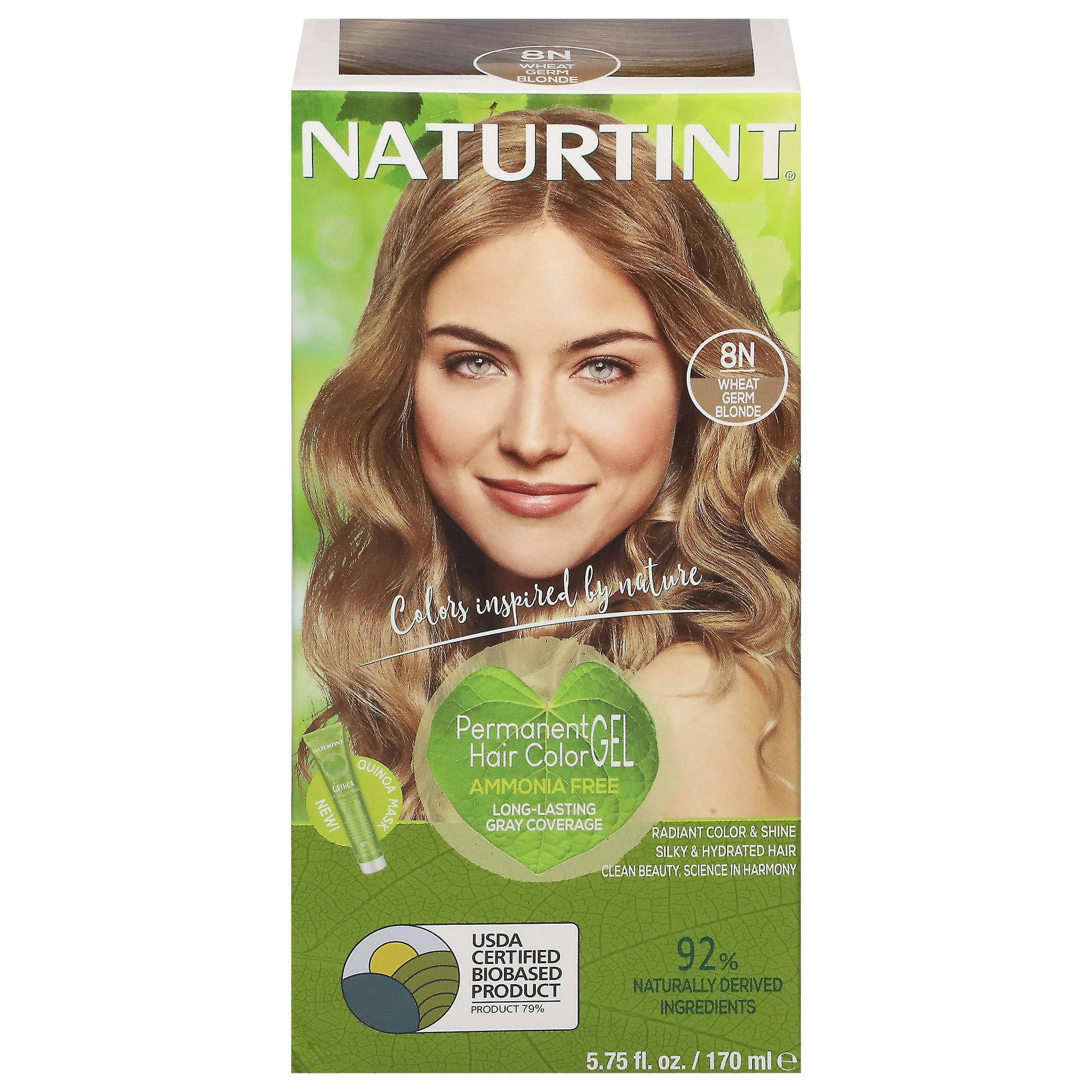 Naturtint Hair Color 8N Blonde Wheat Germ 5.75 Fl Oz (Pack of 3)