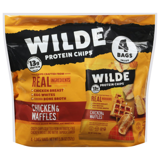 Wilde Snacks Chips Chicken Waffles 4Pack