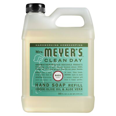 Mrs. Meyer's Clean Day Soap Refil Liquid Basil