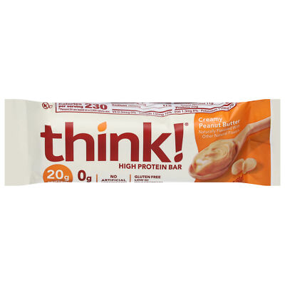 Think! Think Thin Thin Bar, Crmy Peanut Butter, 2.10-Ounce (Value Bulk Multi-Pack)